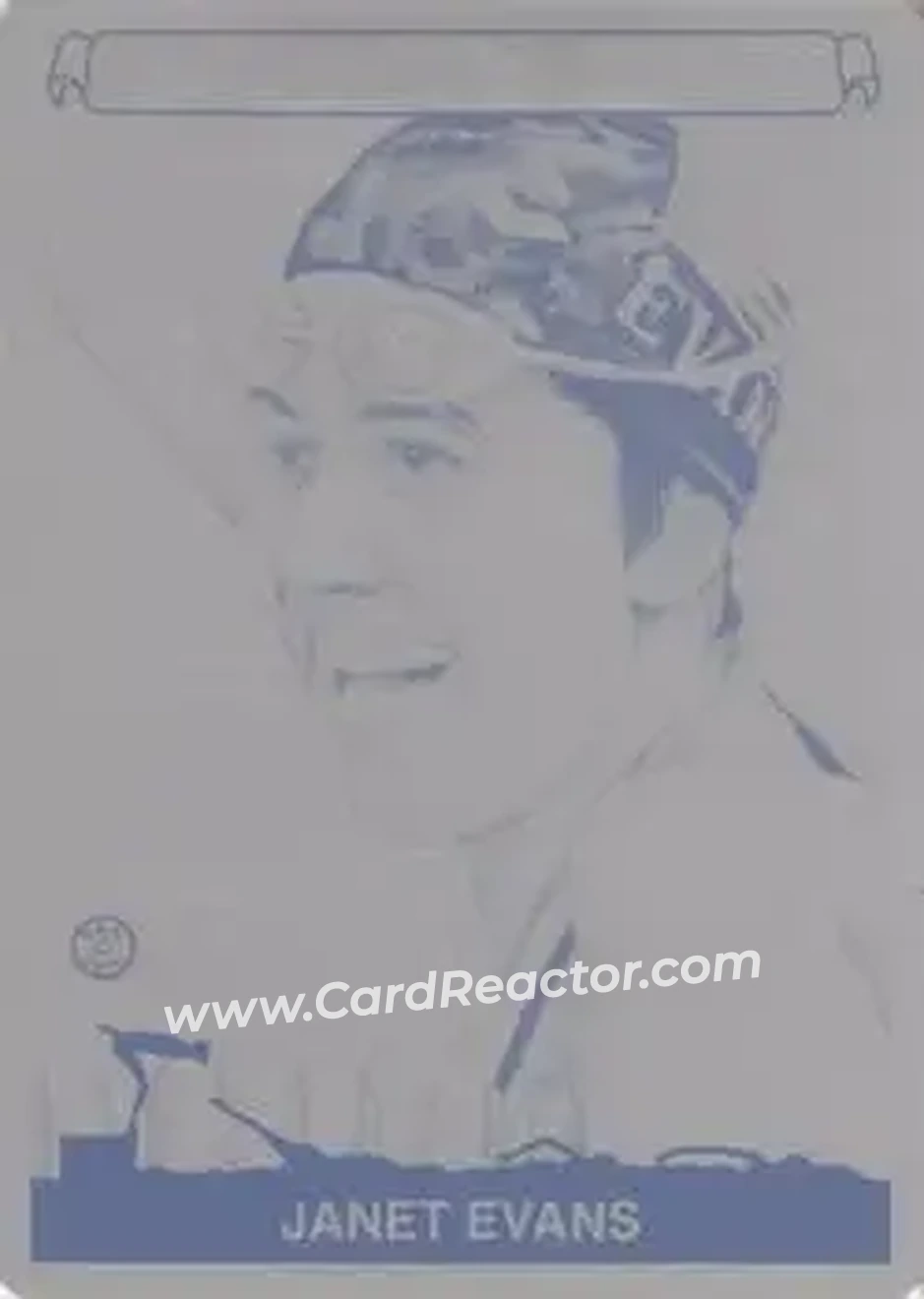 2015 Leaf Sportkings - Printing Plate Black #026 - Janet Evans