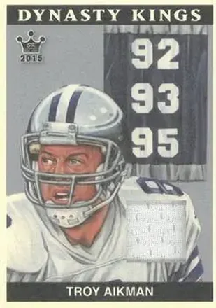 2015 Leaf Sportkings - Dynasty Kings Memorabilia #DKJ-TA1 - Troy Aikman - Dallas Cowboys