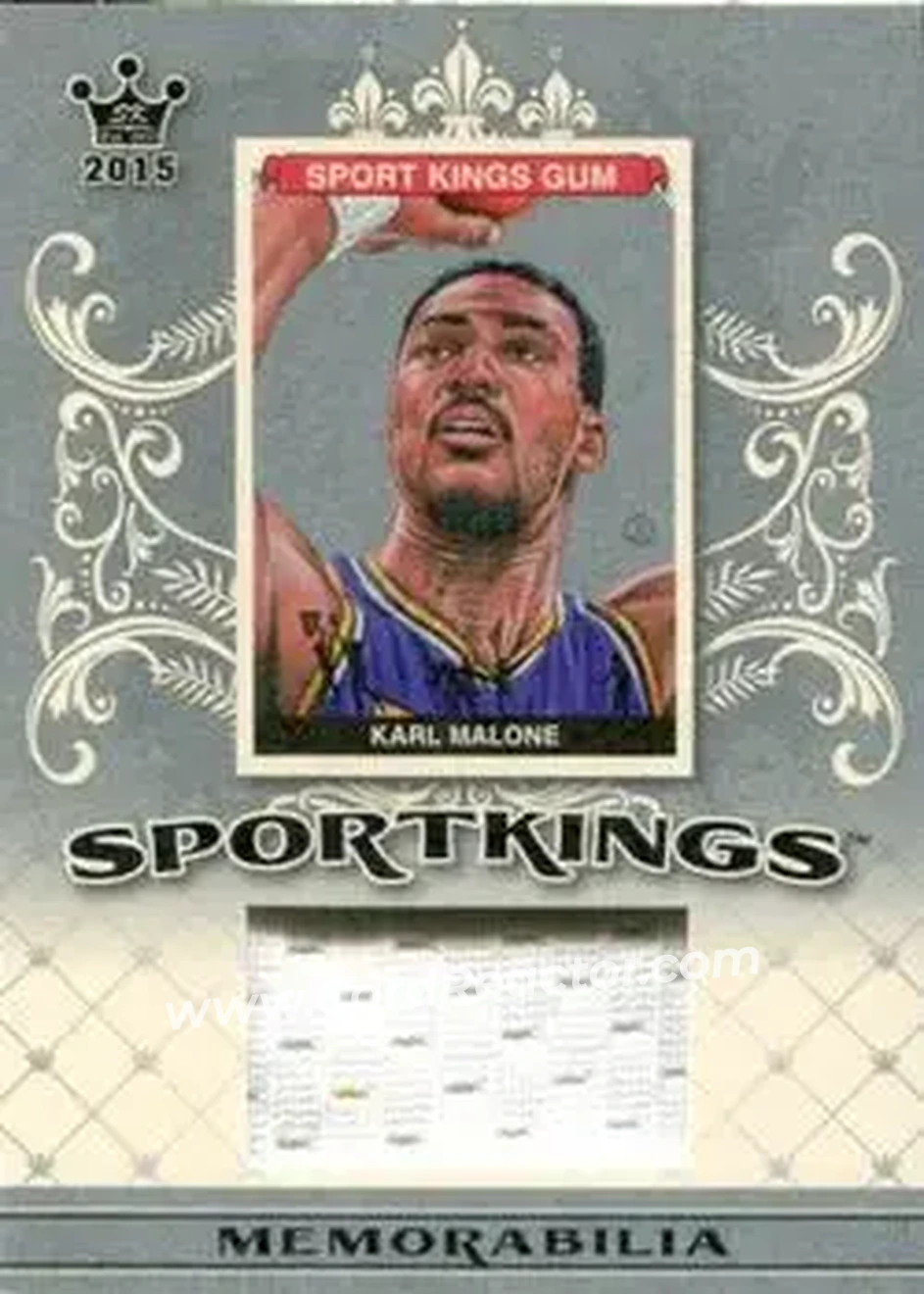 2015 Leaf Sportkings - Sportkings Memorabilia #SJ-KM1 - Karl Malone - Utah Jazz - Front 2015 Leaf Sportkings - Sportkings Memorabilia #SJ-KM1 - Karl Malone - Utah Jazz - Front