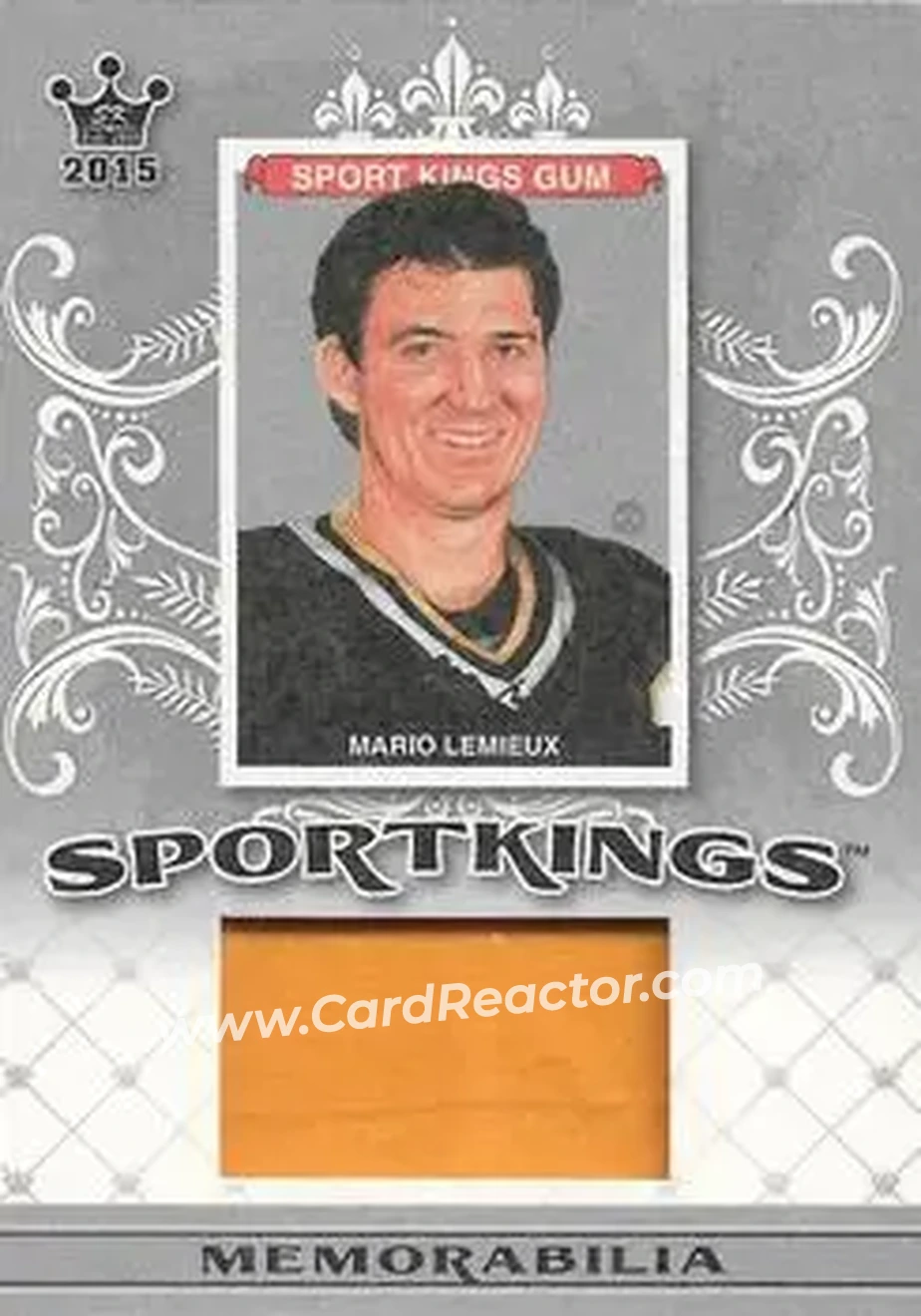 2015 Leaf Sportkings - Sportkings Memorabilia #SJ-ML1 - Mario Lemieux - Pittsburgh Penguins - Front 2015 Leaf Sportkings - Sportkings Memorabilia #SJ-ML1 - Mario Lemieux - Pittsburgh Penguins - Front