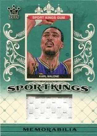 2015 Leaf Sportkings - Sportkings Memorabilia Green #SJ-KM1 - Karl Malone - Utah Jazz