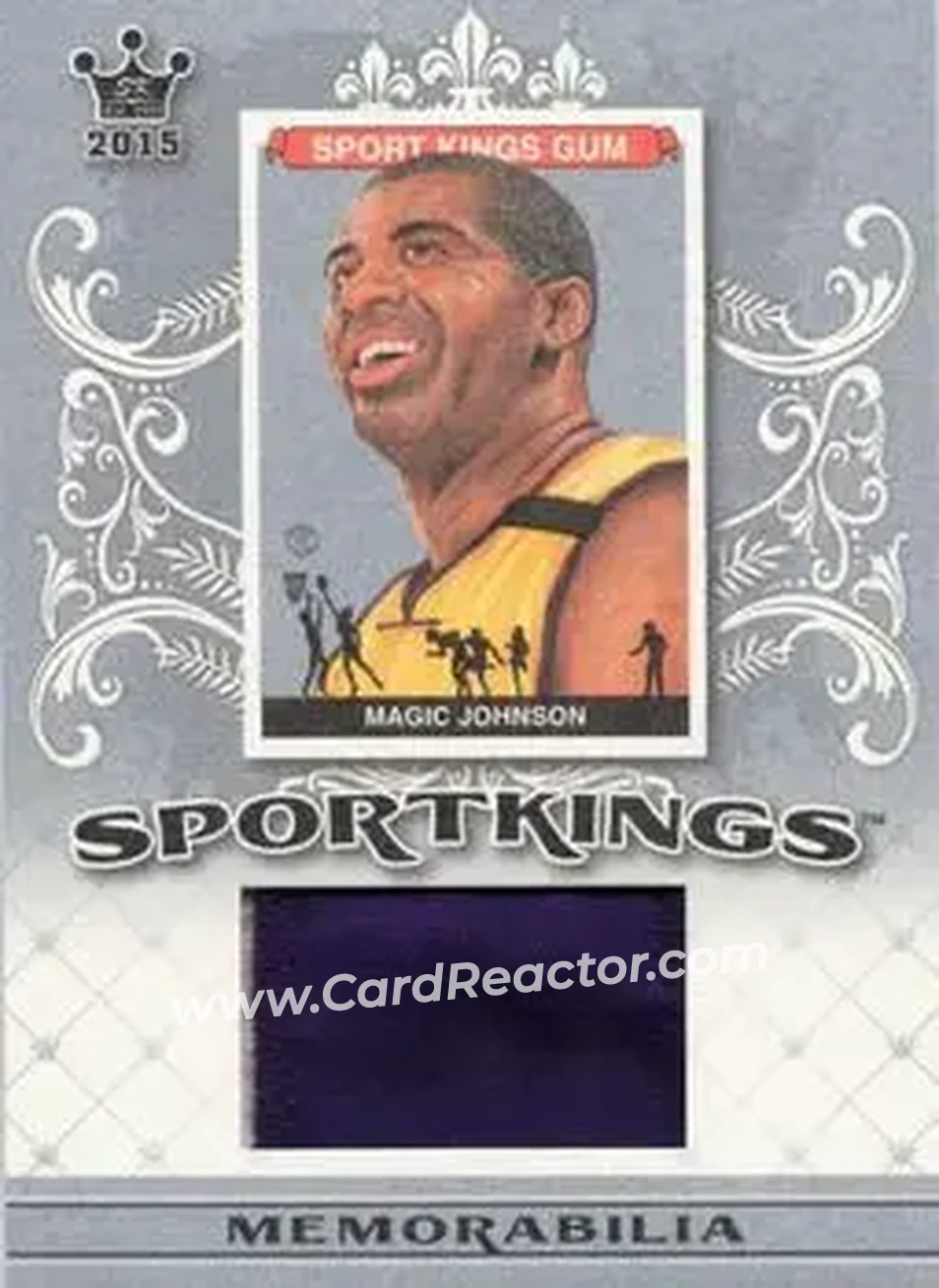 2015 Leaf Sportkings - Sportkings Memorabilia Patch #SP-MJ1 - Magic Johnson - Front