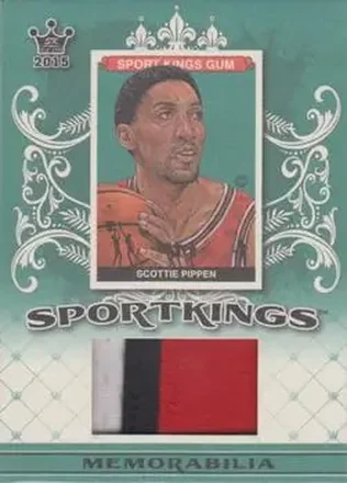 2015 Leaf Sportkings - Sportkings Memorabilia Green Patch #SP-SP1 - Scottie Pippen