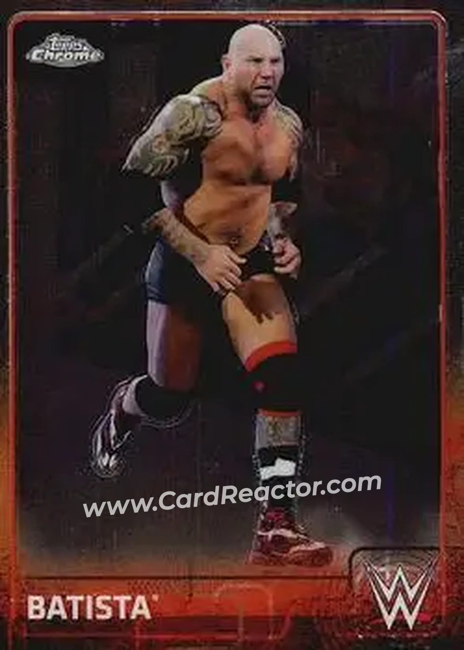 2015 Topps Chrome WWE #5 - Batista - Front