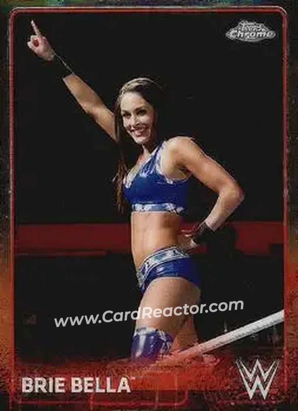 2015 Topps Chrome WWE #11 - Brie Bella - Front