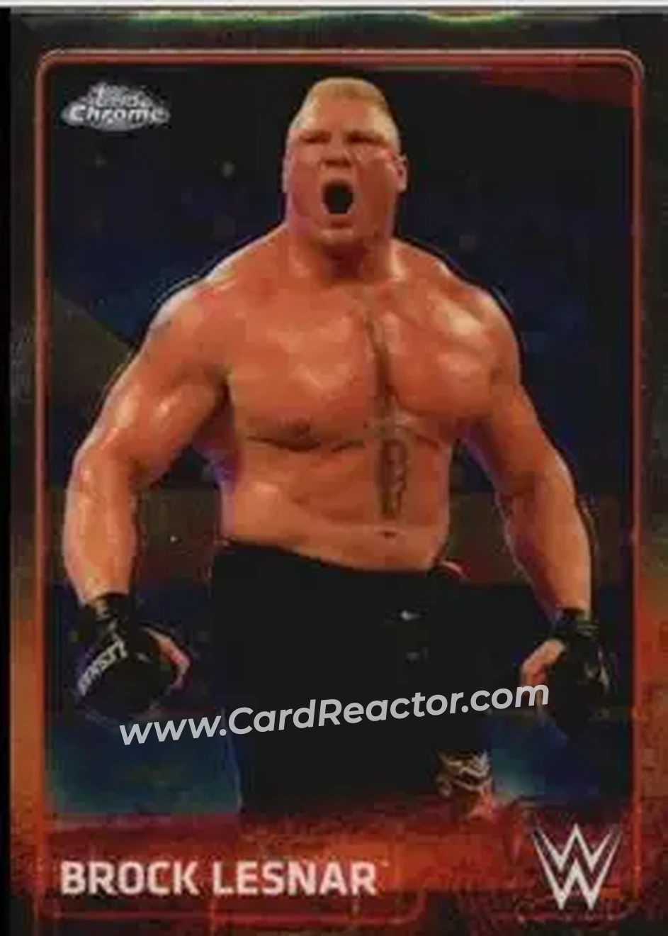 2015 Topps Chrome WWE #12 - Brock Lesnar - Front