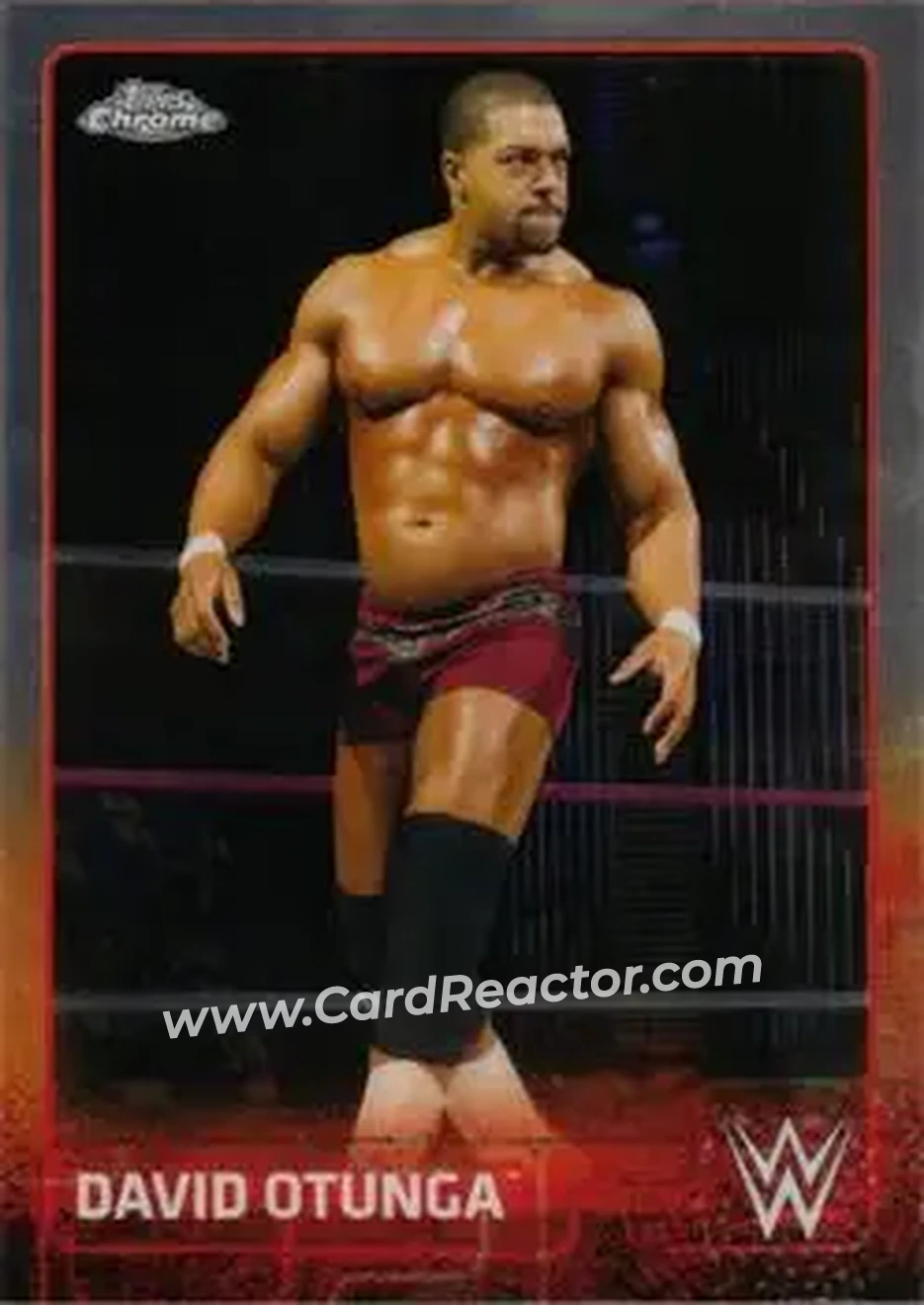 2015 Topps Chrome WWE #21 - David Otunga - Front