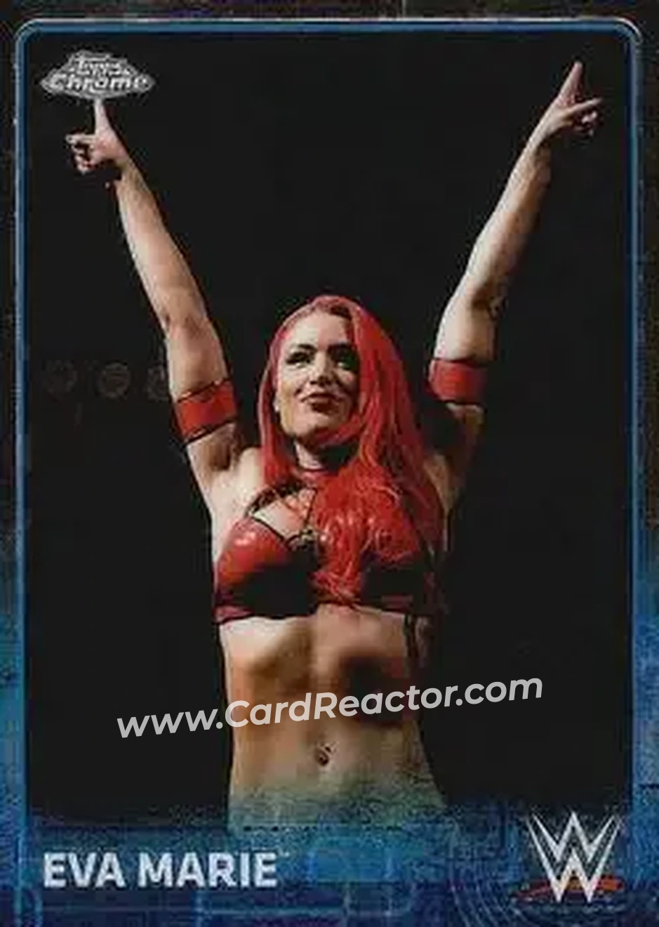 2015 Topps Chrome WWE #28 - Eva Marie - Front