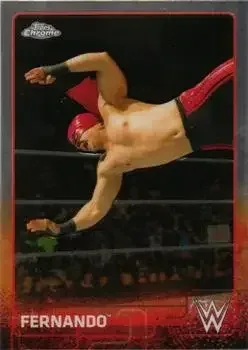 2015 Topps Chrome WWE feature card