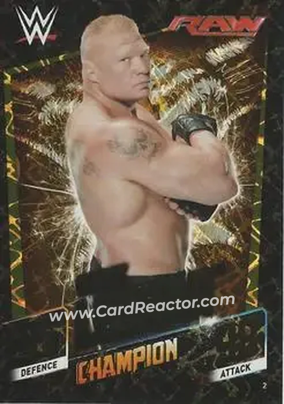 2015 Topps Slam Attax WWE: Then Now & Forever #2 - Brock Lesnar - Front