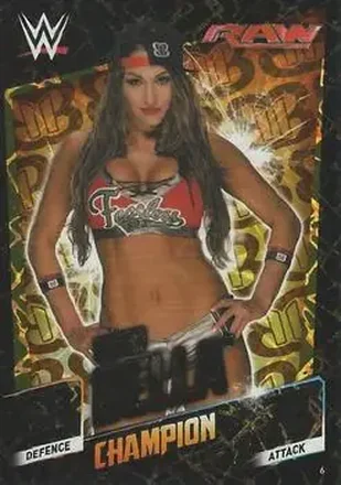 2015 Topps Slam Attax WWE: Then Now & Forever #6 - Nikki Bella