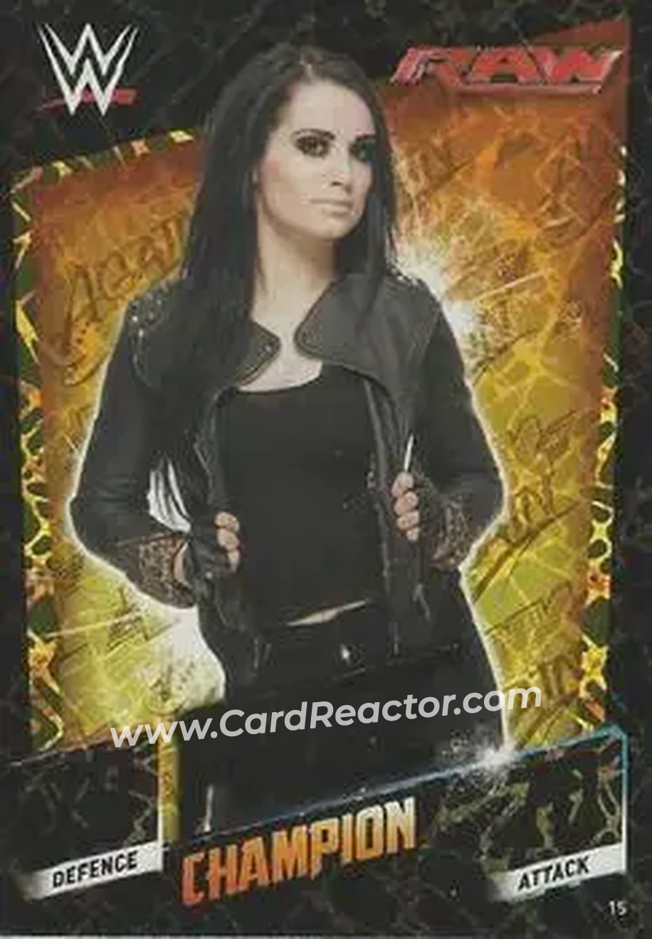 2015 Topps Slam Attax WWE: Then Now & Forever #15 - Saraya - Front