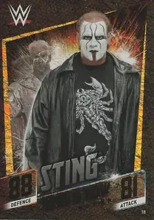 2015 Topps Slam Attax WWE: Then Now & Forever #18 - Sting