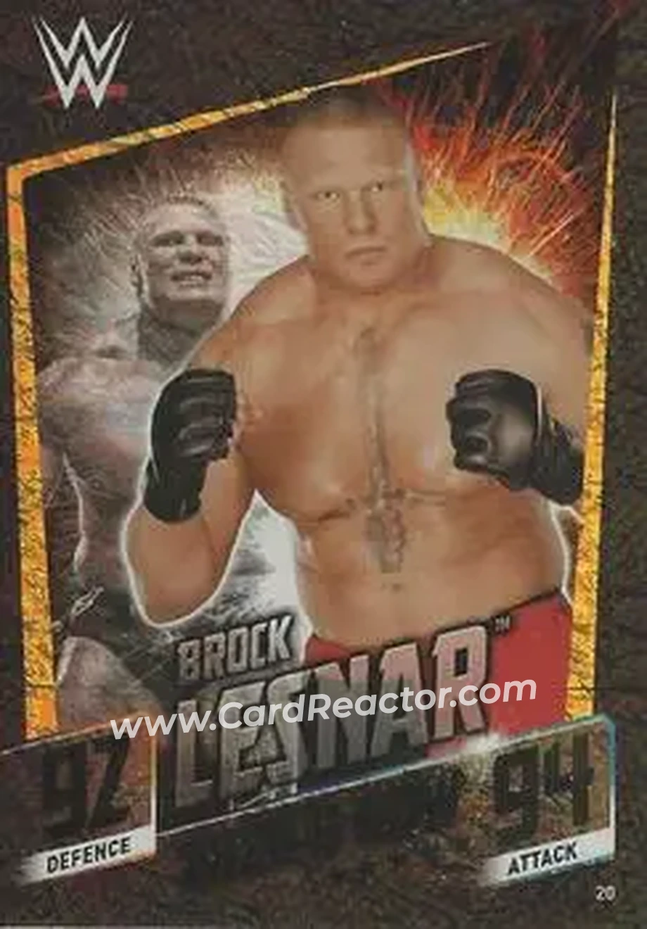 2015 Topps Slam Attax WWE: Then Now & Forever #20 - Brock Lesnar - Front