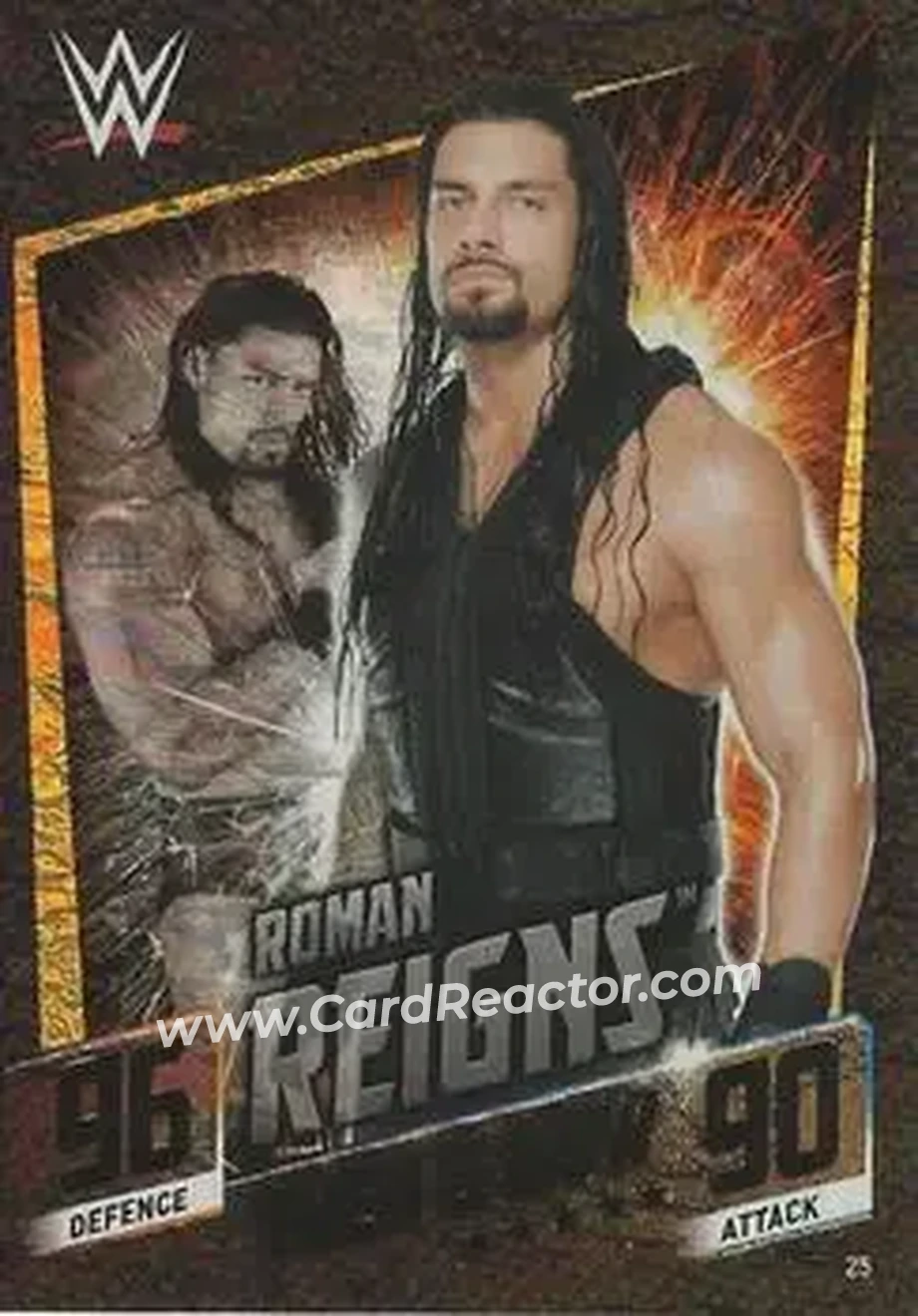 2015 Topps Slam Attax WWE: Then Now & Forever #25 - Roman Reigns - Front