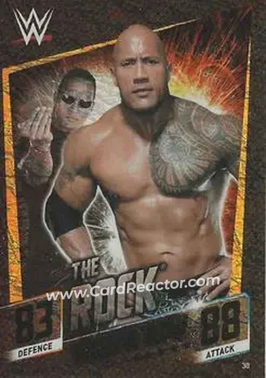 2015 Topps Slam Attax WWE: Then Now & Forever #30 - The Rock - Front
