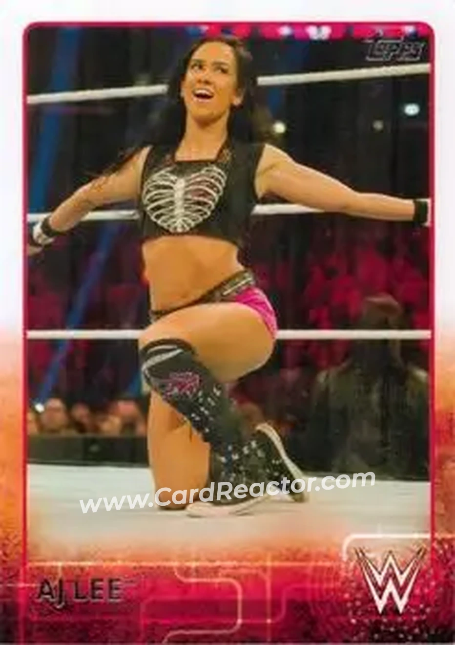 2015 Topps WWE #2 - AJ Lee - Front