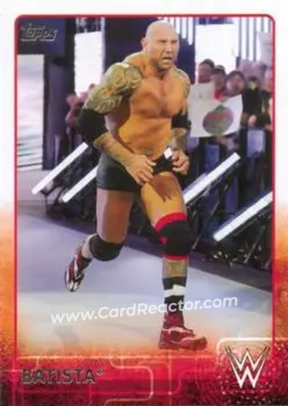 2015 Topps WWE #6 - Batista - Front