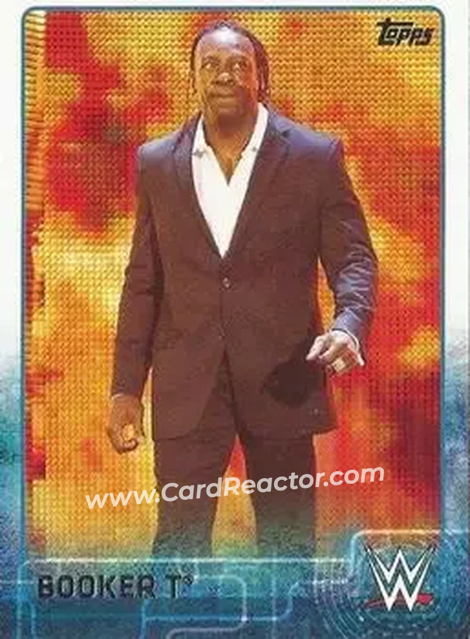 2015 Topps WWE #10 - Booker T - Front