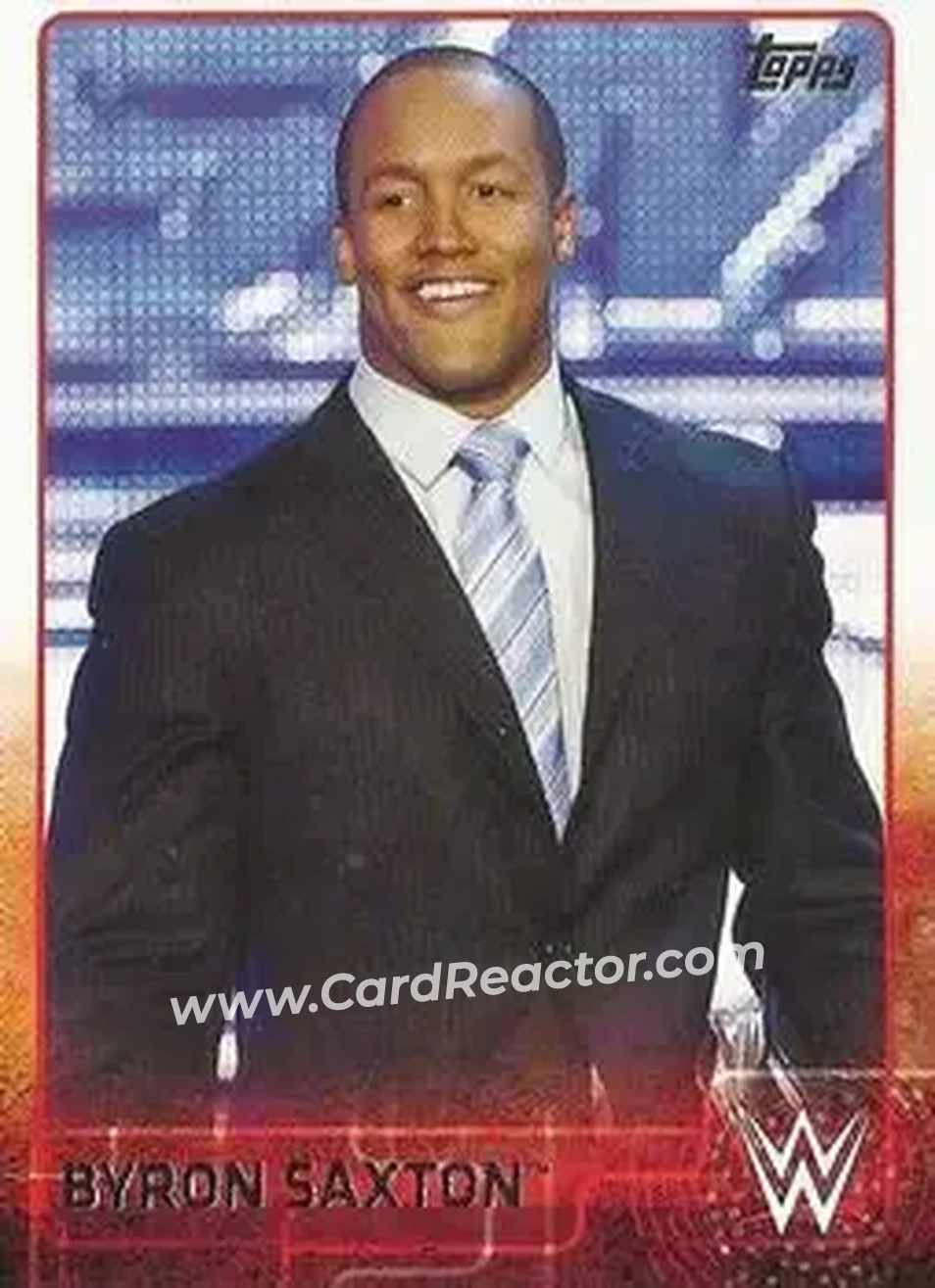2015 Topps WWE #14 - Byron Saxton - Front