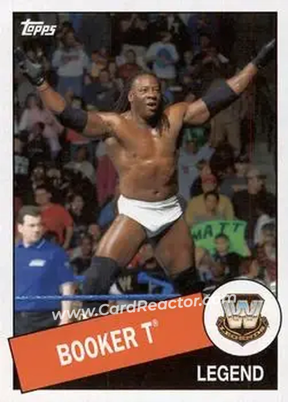 2015 Topps WWE Heritage #5 - Booker T - Front
