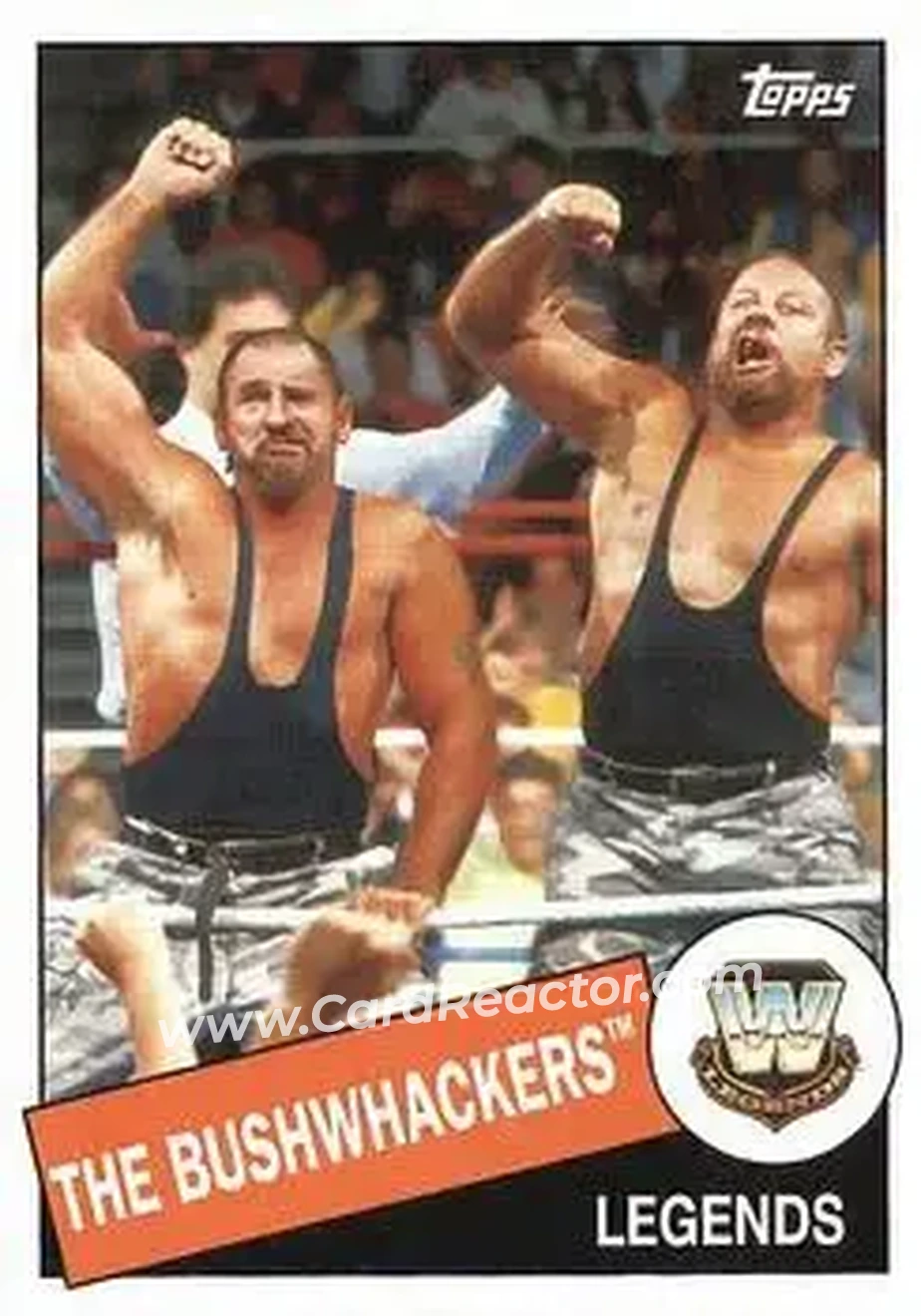 2015 Topps WWE Heritage #9 - The Bushwhackers (Butch & Luke) - Front