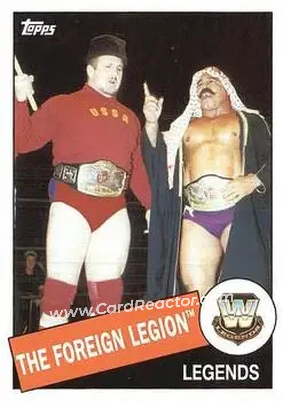 2015 Topps WWE Heritage #16 - The Foreign Legion - Front