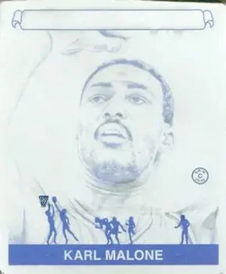 2015 Leaf Sportkings - Mini Printing Plate Black #009 - Karl Malone - Utah Jazz