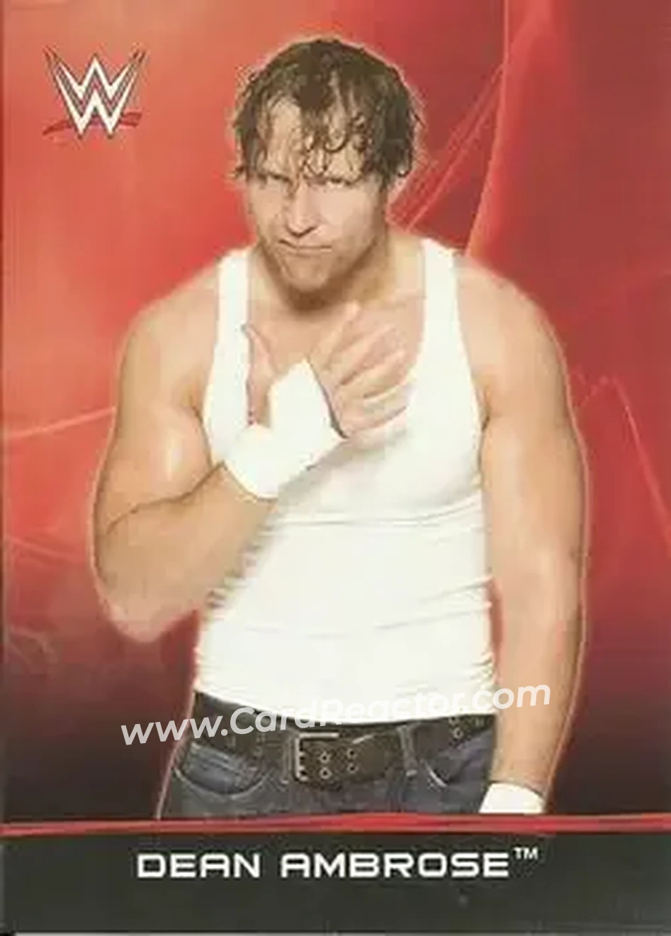 2015 Topps WWE Ringside Relic Dog Tags Inserts #10 - Jon Moxley - Front