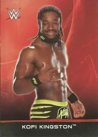 2015 Topps WWE Ringside Relic Dog Tags Inserts #15 - Kofi Kingston