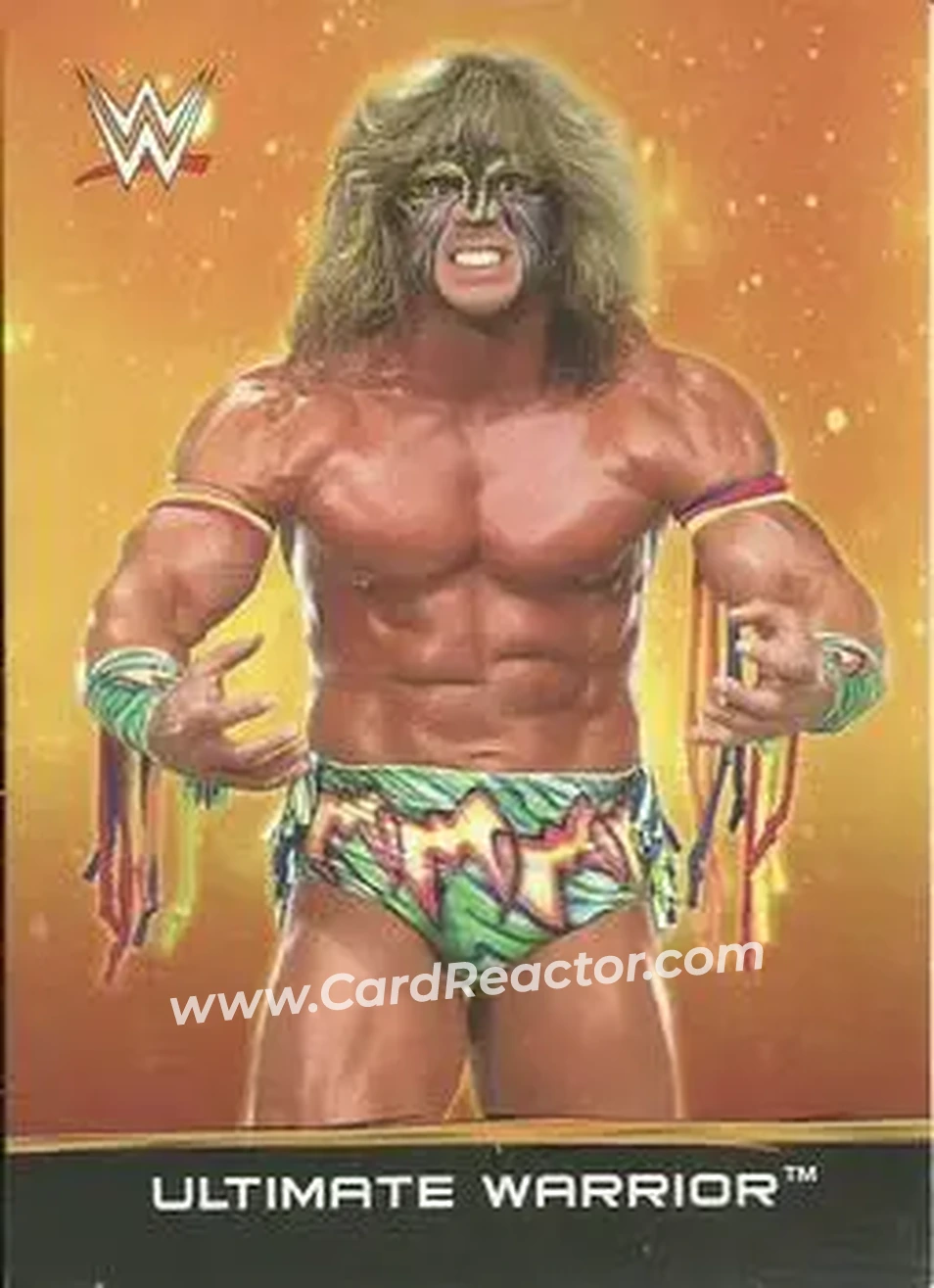 2015 Topps WWE Ringside Relic Dog Tags Inserts #30 - The Ultimate Warrior - Front