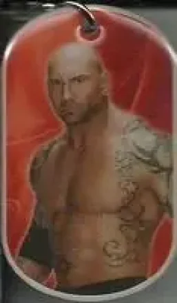 2015 Topps WWE Ringside Relic Dog Tags Inserts - Dog Tags #NNO - Batista