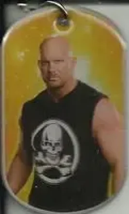 2015 Topps WWE Ringside Relic Dog Tags Inserts - Dog Tags #NNO - "Stone Cold" Steve Austin