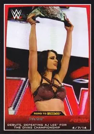 2015 Topps WWE Road to Wrestlemania #1 - Saraya