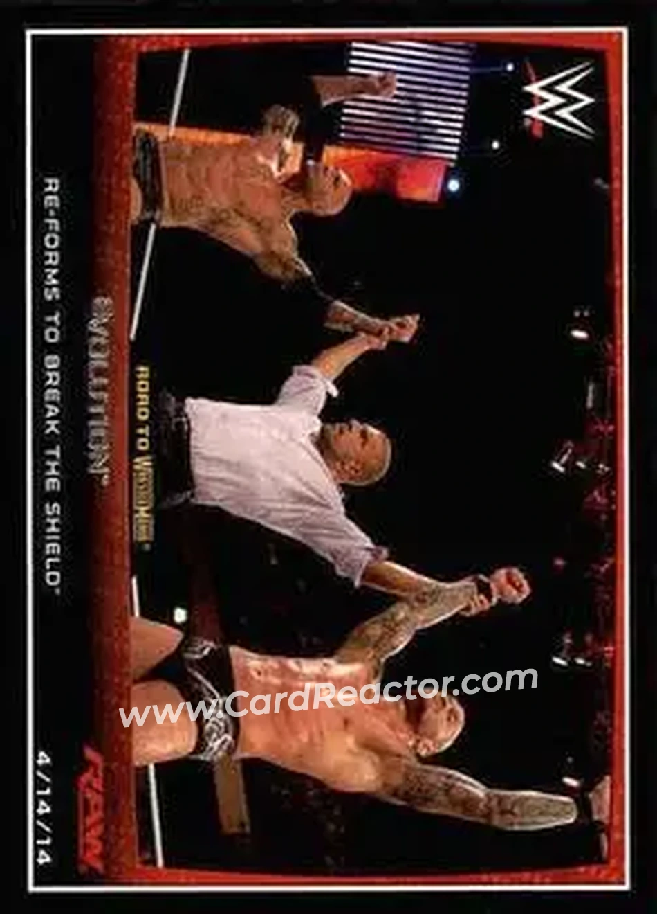 2015 Topps WWE Road to Wrestlemania #7 - Evolution - Front