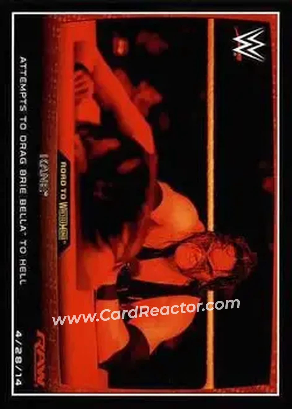 2015 Topps WWE Road to Wrestlemania #11 - Kane - Front