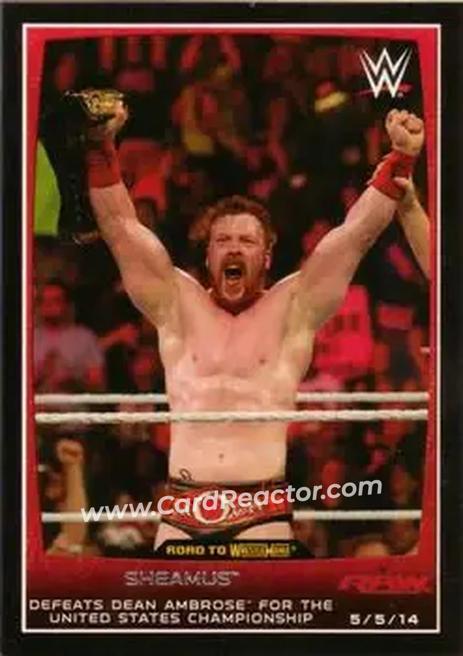 2015 Topps WWE Road to Wrestlemania #16 - Sheamus - Front