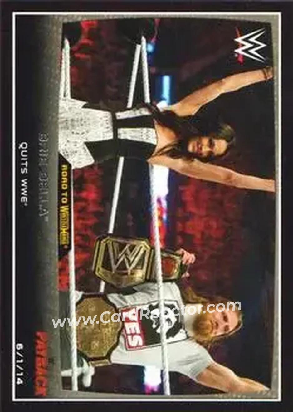 2015 Topps WWE Road to Wrestlemania #21 - Brie Bella - Front