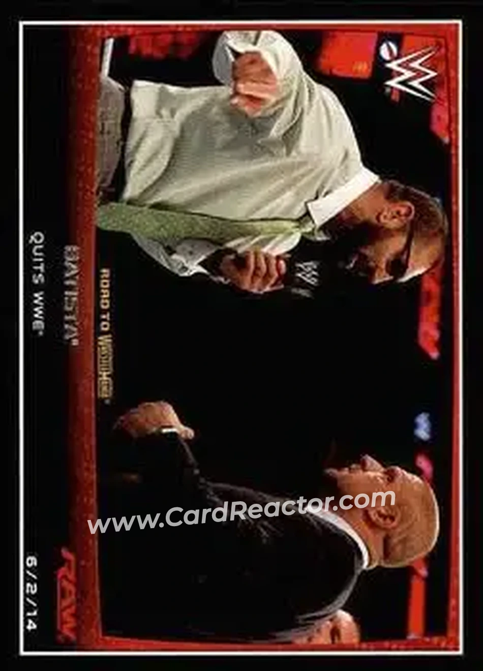 2015 Topps WWE Road to Wrestlemania #24 - Batista - Front