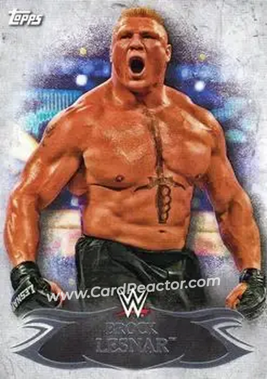 2015 Topps WWE Undisputed #10 - Brock Lesnar - Front
