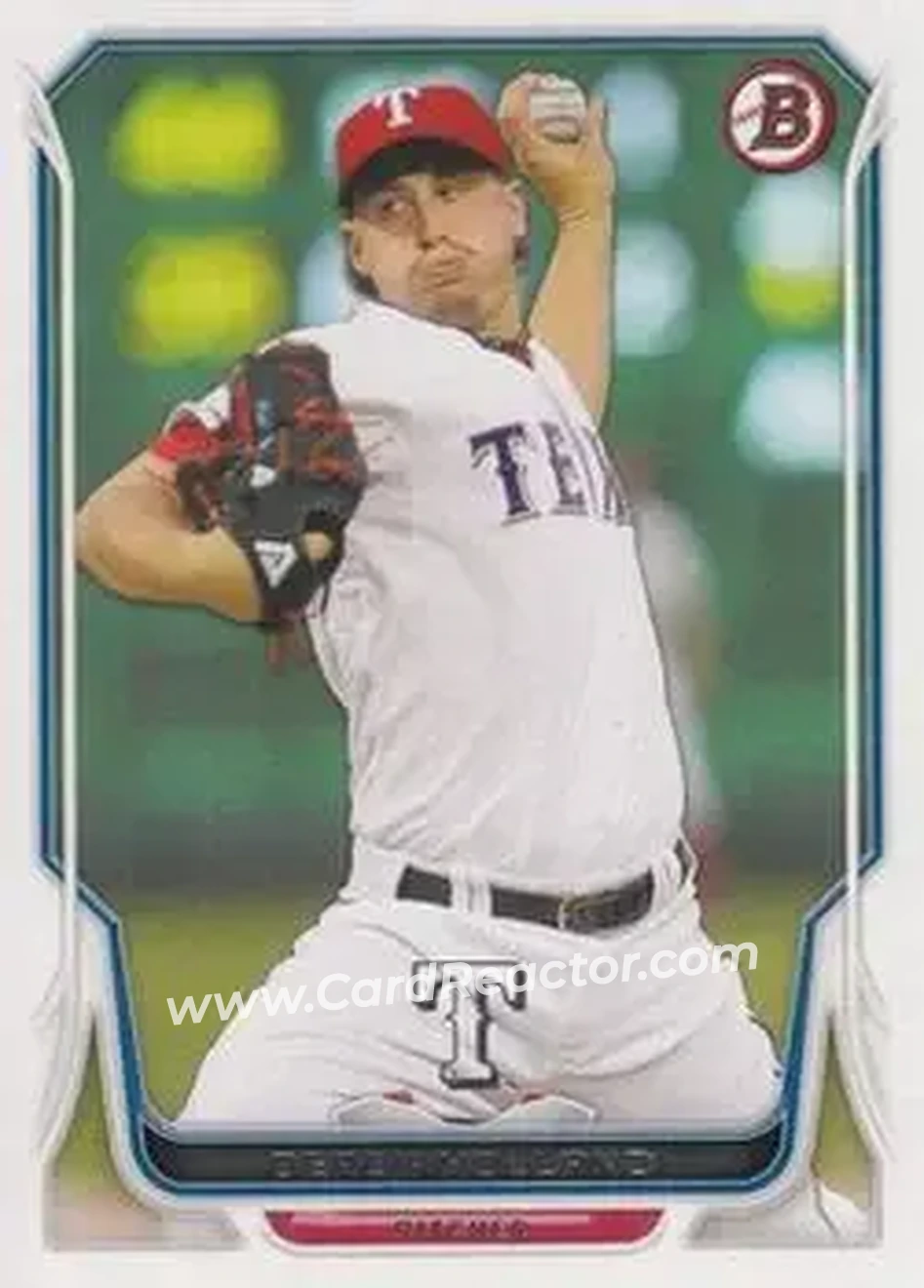 2014 Bowman #3 - Derek Holland - Texas Rangers - Front