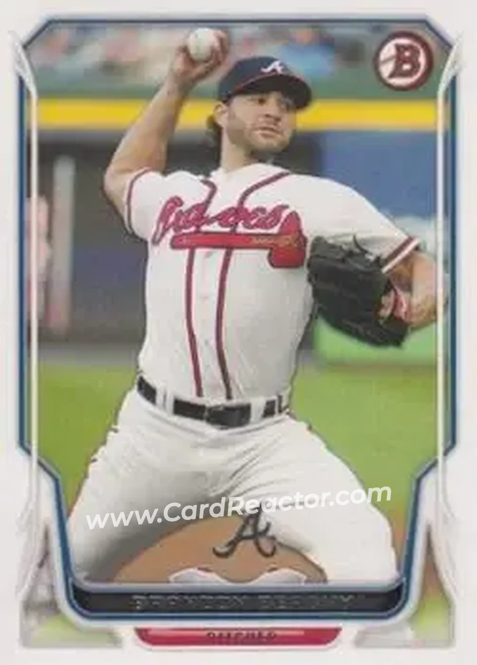 2014 Bowman #4 - Brandon Beachy - Atlanta Braves - Front
