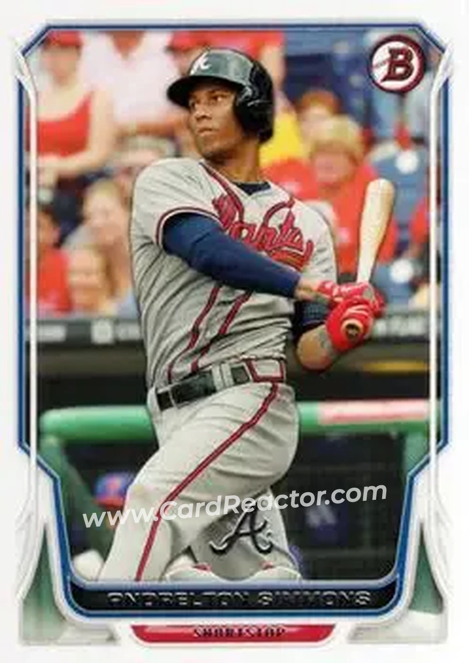 2014 Bowman #11 - Andrelton Simmons - Atlanta Braves - Front