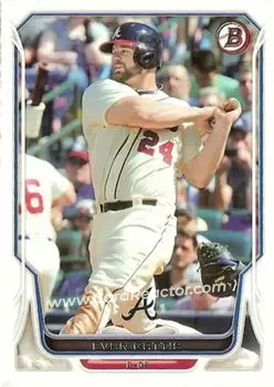 2014 Bowman #13 - Evan Gattis - Atlanta Braves - Front