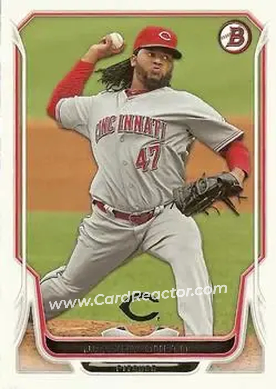 2014 Bowman #22 - Johnny Cueto - Cincinnati Reds - Front