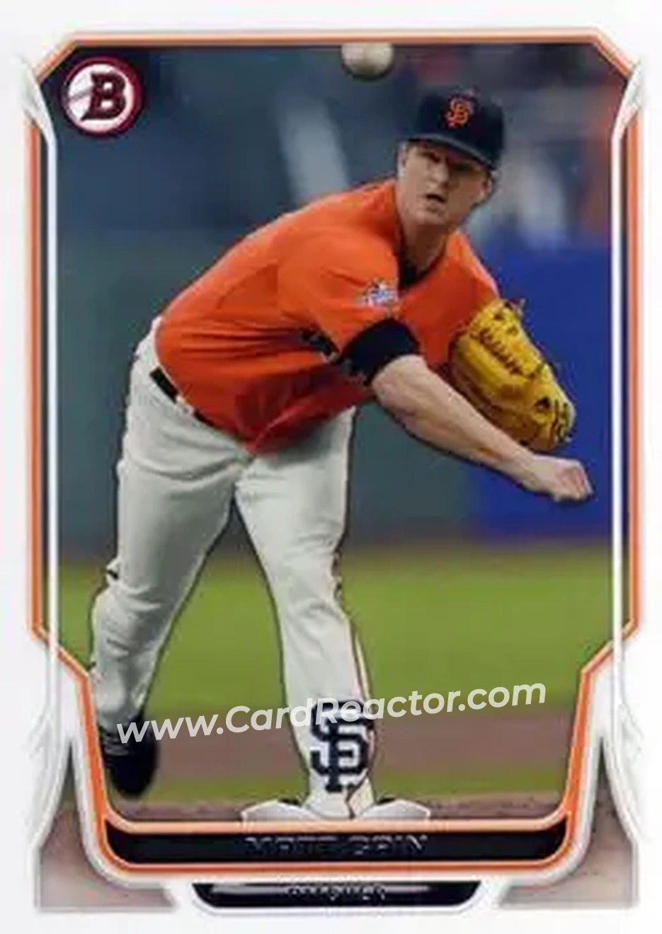 2014 Bowman #29 - Matt Cain - San Francisco Giants - Front