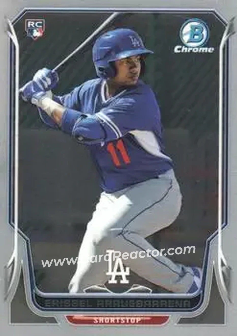 2014 Bowman Chrome #3 - Erisbel Arruebarrena - Los Angeles Dodgers