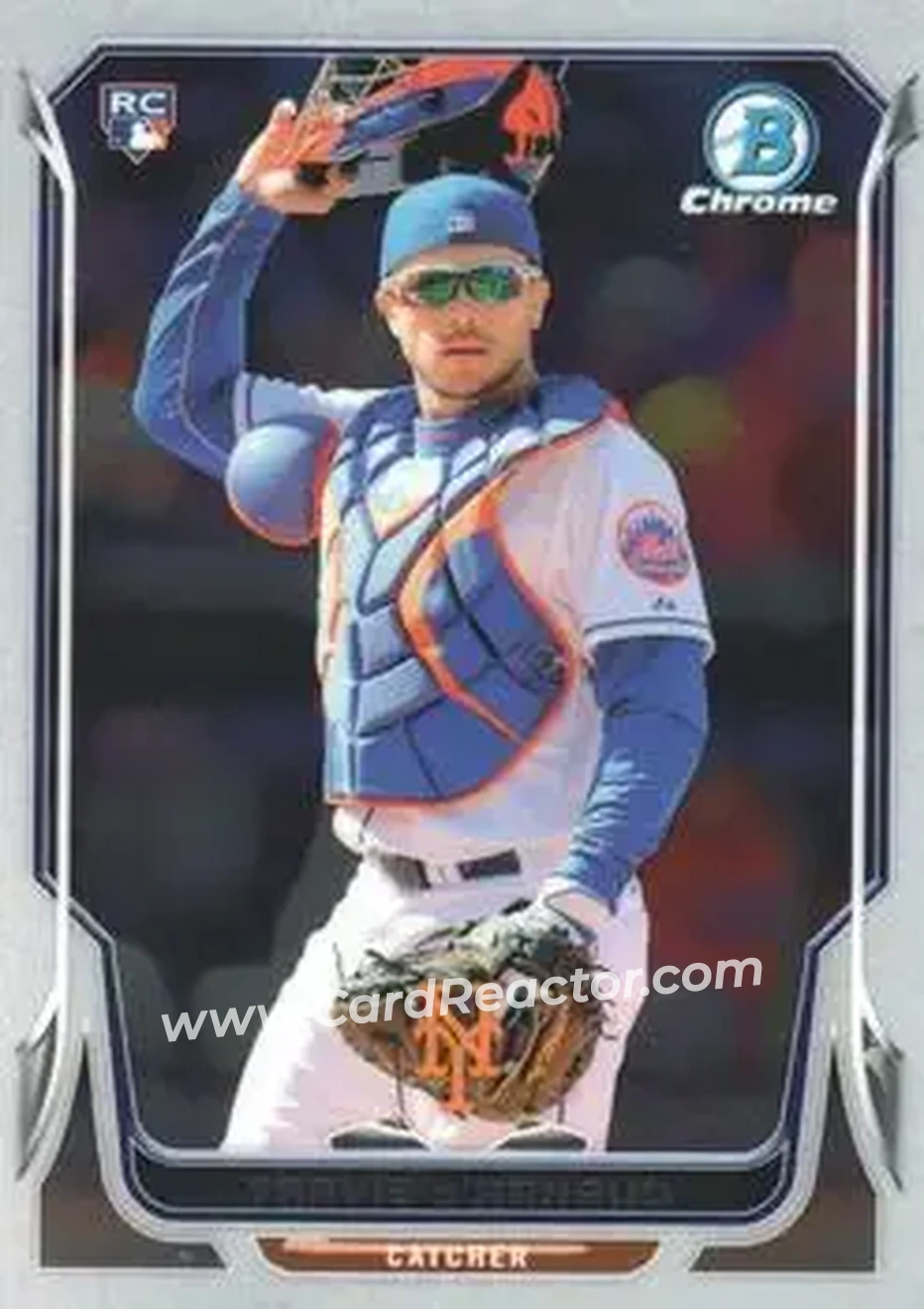 2014 Bowman Chrome #9 - Travis d’Arnaud - New York Mets - Front