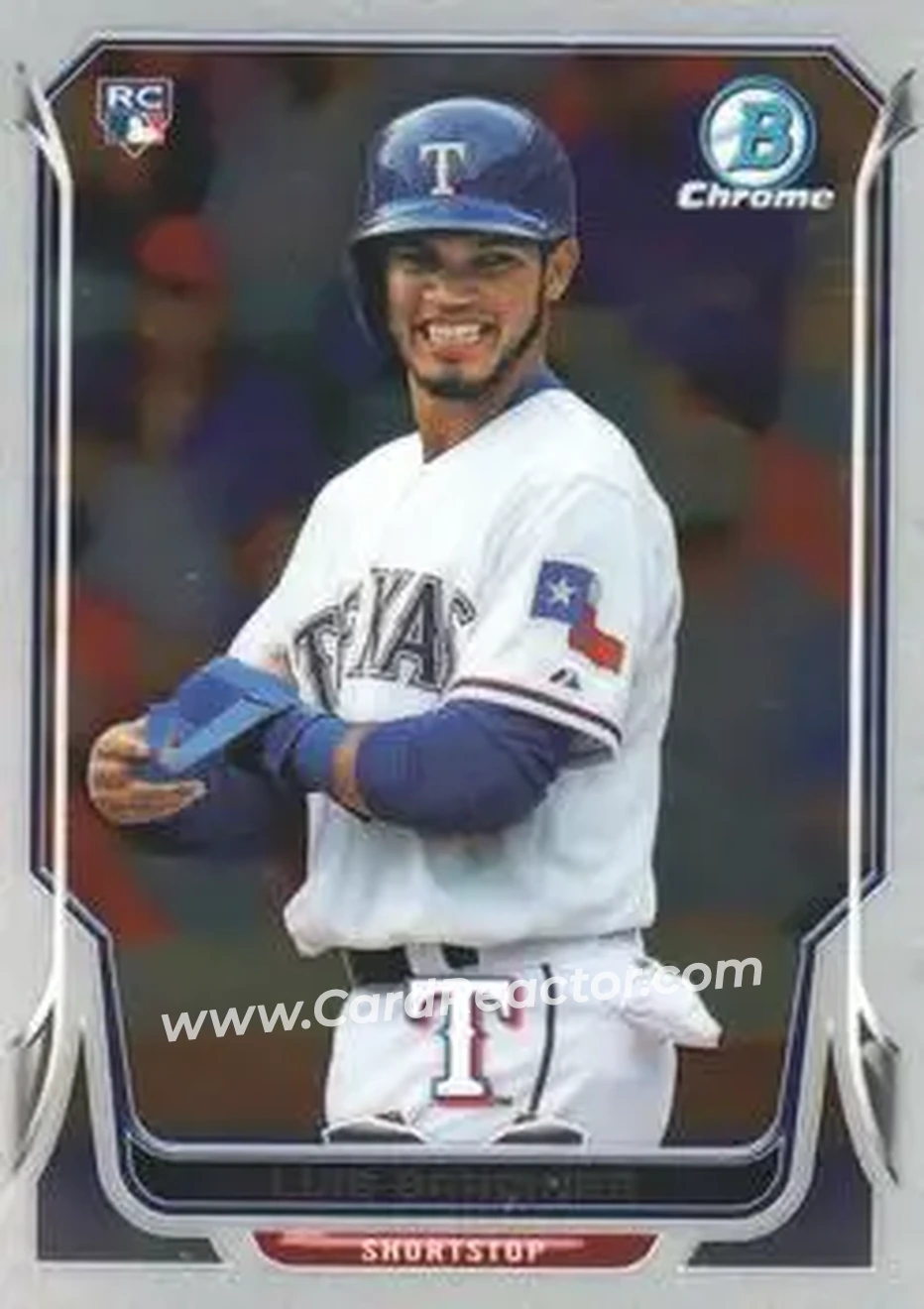 2014 Bowman Chrome #11 - Luis Sardinas - Texas Rangers - Front