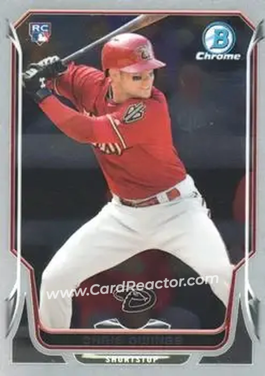 2014 Bowman Chrome #24 - Chris Owings - Arizona Diamondbacks - Front 2014 Bowman Chrome #24 - Chris Owings - Arizona Diamondbacks - Front